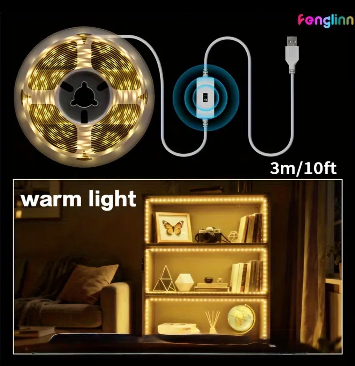 Bande LED intelligente avec détecteur de mouvement